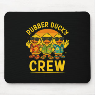 Rubber Duck Cruise Ship Family Hawaiian Island Tro Mouse Pad