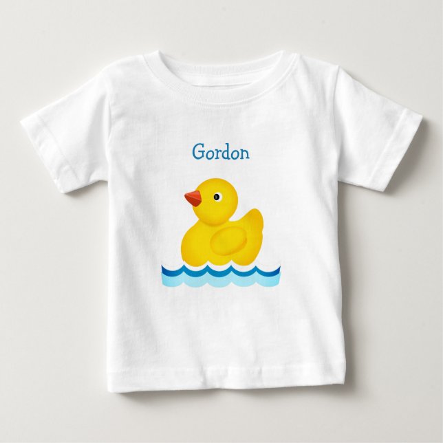 Rubber Duck Custom Baby T-Shirt (Front)