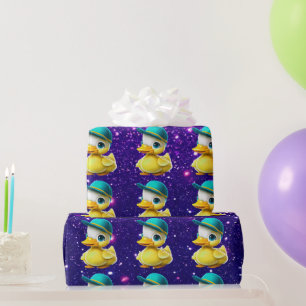 Rubber Duck Cute Charming Themed Inspired  Wrapping Paper