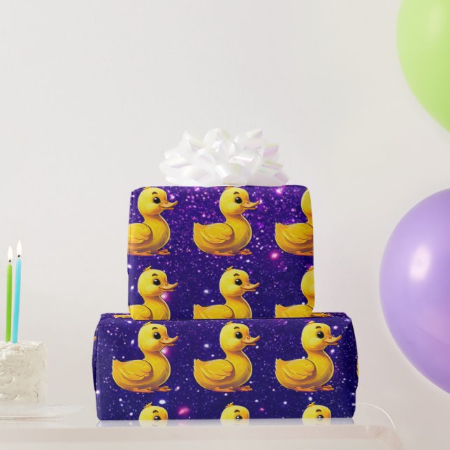 Rubber Duck Cute Charming Themed Inspired  Wrapping Paper (Party Gifts)
