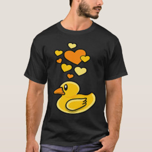 Rubber Duck  Cute Rubber Duck With Hearts T-Shirt