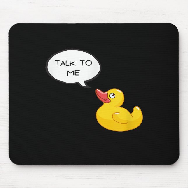 Rubber Duck Debugging Mouse Pad (Front)