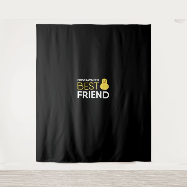 Rubber Duck Debugging Programmers Best Friend Tapestry (Front)