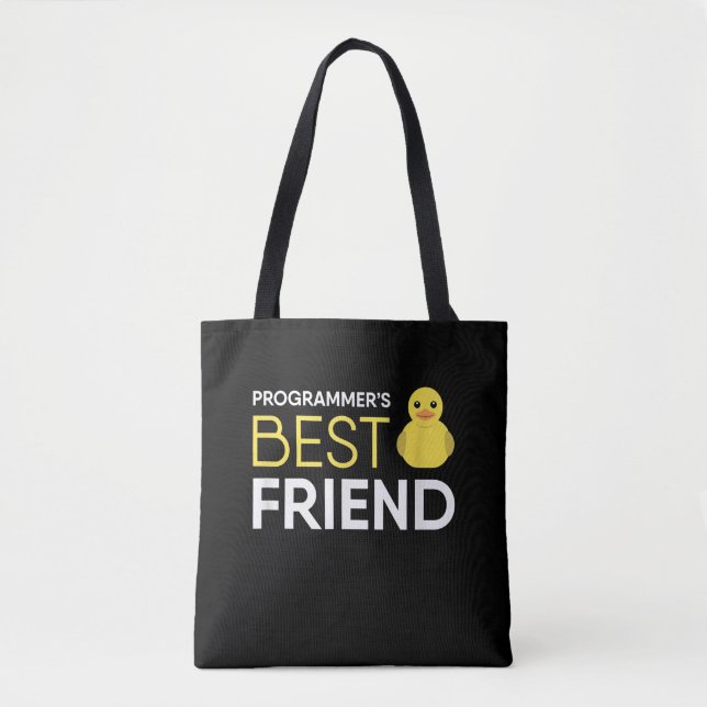 Rubber Duck Debugging Programmers Best Friend Tote Bag (Front)