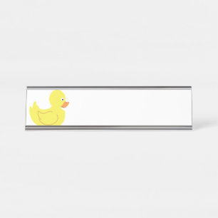 Rubber Duck Desk Name Plate