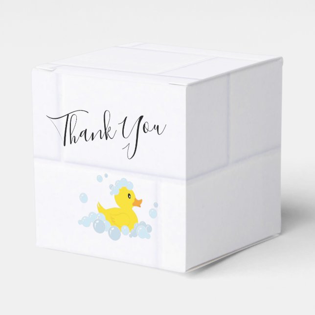 Rubber Duck Favour Box (Front Side)