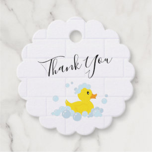 Rubber Duck Favour Tags