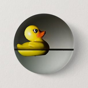 Rubber Duck Floating 6 Cm Round Badge