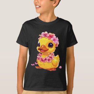 Rubber Duck Hawaiian Floral Hawaii Rubber Duck T-Shirt