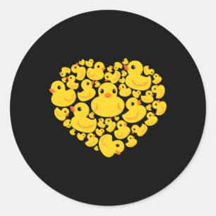 Rubber Duck He Quack Ducky 'S Day Classic Round Sticker
