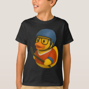 Rubber Duck Ice Hockey Player Ducky Duckie Men Wom T-Shirt