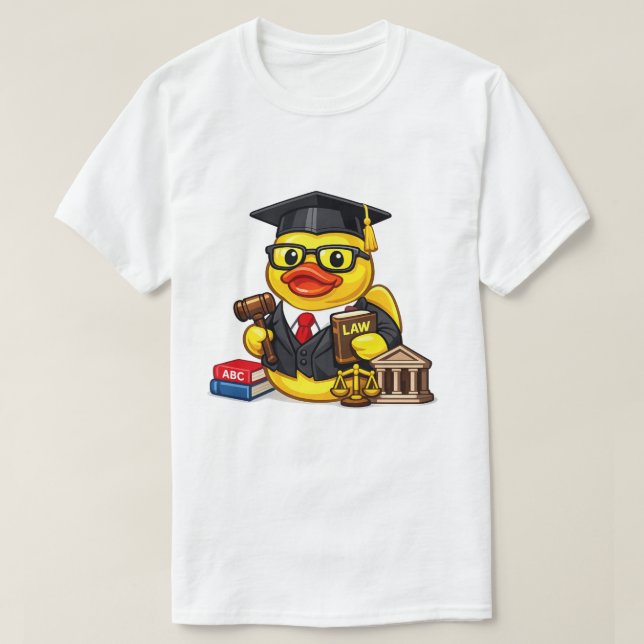Rubber Duck Lawyer T-Shirt (Design Front)
