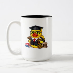 Rubber Duck Lawyer Two-Tone Coffee Mug