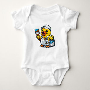 Rubber Duck Painter Baby Bodysuit