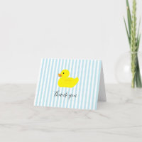 Rubber Duck Party Blue Stripe