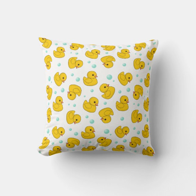 Rubber Duck Pattern Cushion (Front)