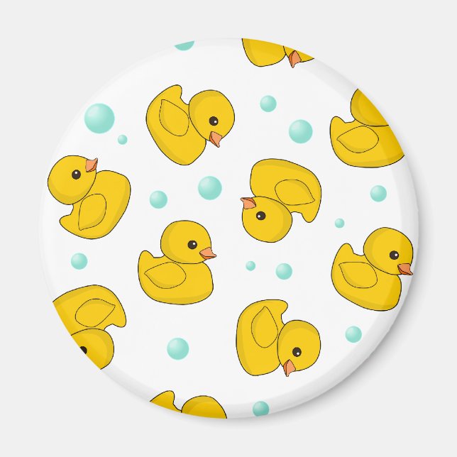 Rubber Duck Pattern Magnet (Front)