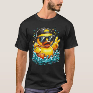 Rubber Duck Peace Sign Duck T-Shirt
