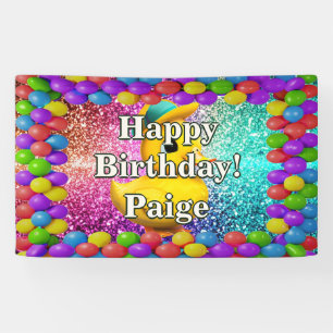 Rubber Duck Personalised character birthday banner