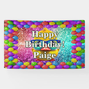 Rubber Duck Personalised character birthday banner