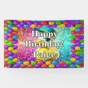 Rubber Duck Personalised character birthday banner