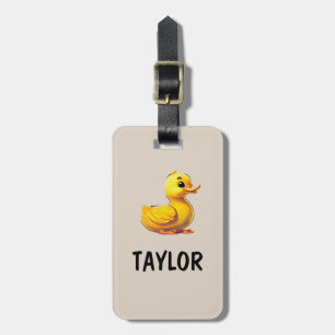 Rubber Duck Personalised Colourful Bag Backpack Luggage Tag