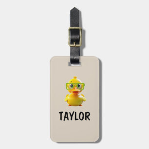 Rubber Duck Personalised Colourful Bag Backpack Luggage Tag