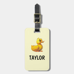 Rubber Duck Personalised Colourful Bag Backpack Luggage Tag