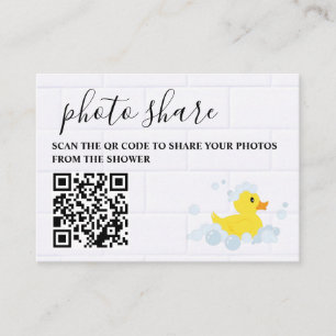 Rubber Duck Photo Share Enclosure Card