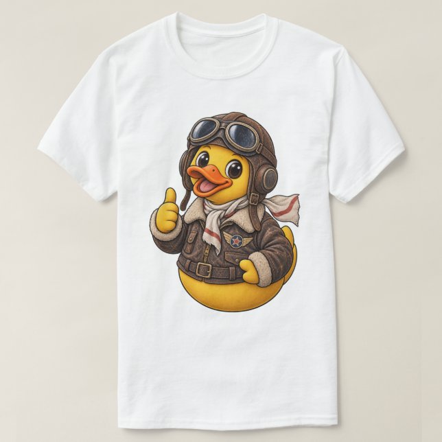 Rubber Duck Pilot Vintage Edition T-Shirt (Design Front)