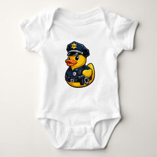Rubber Duck Police Officer Baby Bodysuit