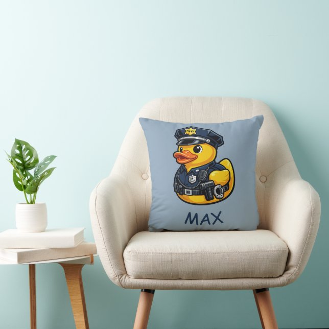 Rubber Duck Police Officer Cushion (Chair)