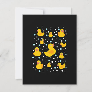 Rubber Duck Print Invitation