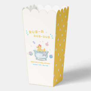 Rubber Duck Rub A Dub Dub Bathtub Baby Shower Favour Box