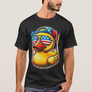Rubber Duck Shirt Usa Flag Gift Funny Duckie Cool 