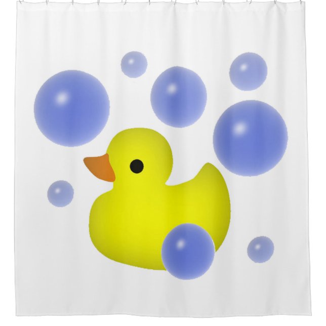 Rubber Duck Shower Curtain (Front)