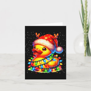 Rubber Duck Squad Christmas Light Reindeer Crew Xm Card