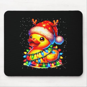 Rubber Duck Squad Christmas Light Reindeer Crew Xm Mouse Pad