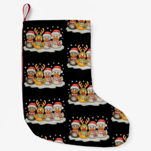 Rubber Duck Squad Santa Reindeer Christmas Lights Small Christmas Stocking