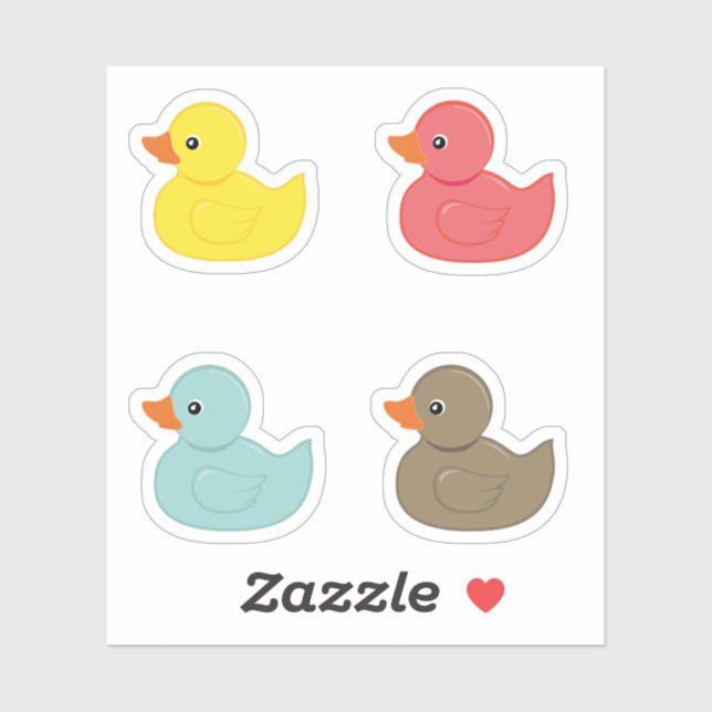 Rubber Duck Stickers (Sheet)