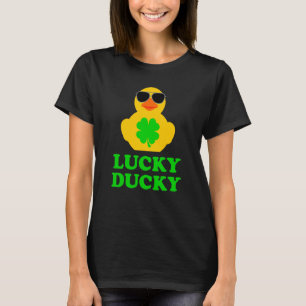 Rubber Duck Sunglasses Four Leaf C St Patrick's Da T-Shirt