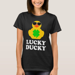 Rubber Duck Sunglasses Four Leaf C St Patrick's Da T-Shirt