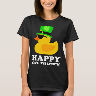 Rubber Duck Sunglasses Lucky Four Leaf C Leprechau T-Shirt