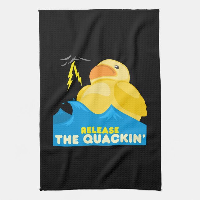 Rubber Duck Tea Towel (Vertical)