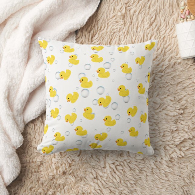 Rubber Duck Throw Pillow | Cute Nursery & Kids (Blanket)