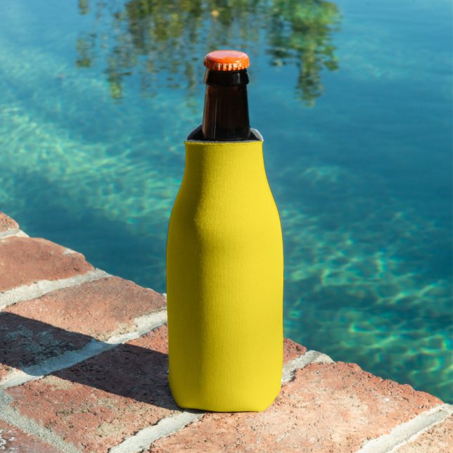 Rubber Duck Toy Yellow Autumn Fall Solid Colour Bottle Cooler (In Situ Pool)