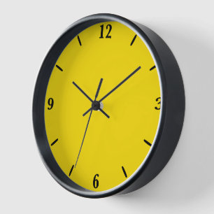 Rubber Duck Toy Yellow Autumn Fall Solid Colour Clock