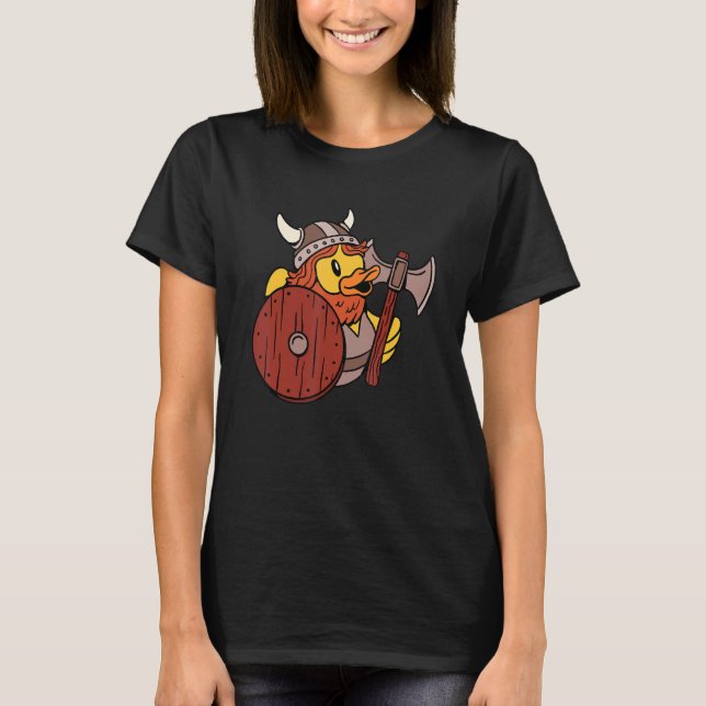 Rubber Duck  Viking Duck  Rubber Duck T-Shirt (Front)