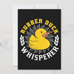 Rubber Duck Whisperer Invitation