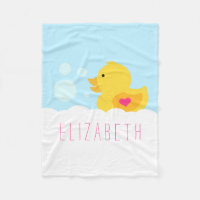 Rubber Duck With Pink Heart